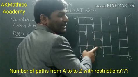The number of decisions to select the right or the down path to go will determine the total number of paths. . Number of paths on a grid with restrictions